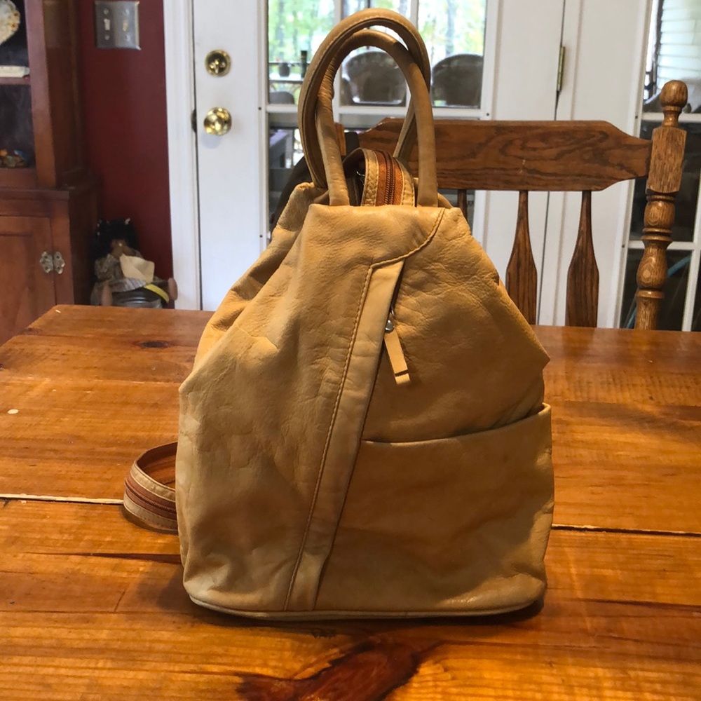 Vintage Sophia Visconti Leather Backpack/purse.